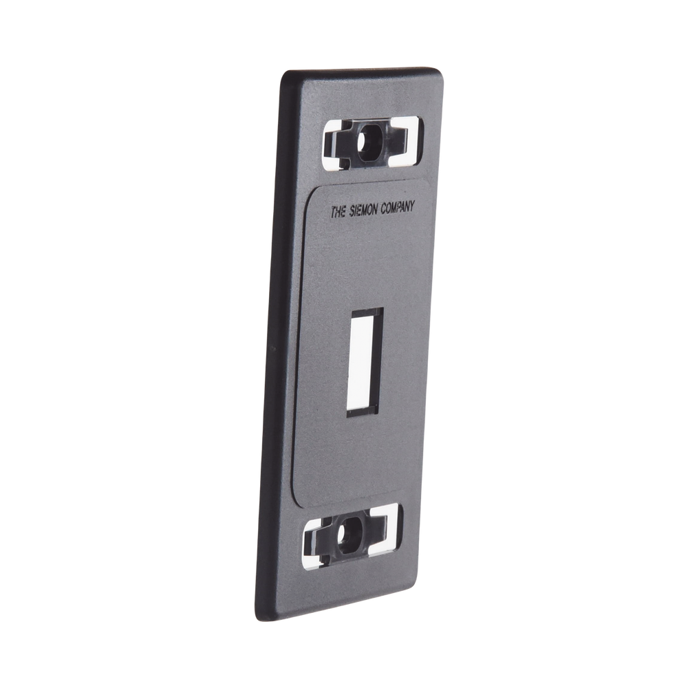 Placa de Pared Modular MAX, de 1 Salida, Color Negro - Imagen 2
