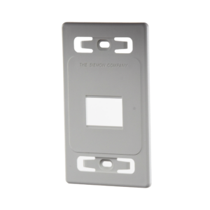 Placa de Pared Modular MAX, de 2 Salidas, Color Blanco