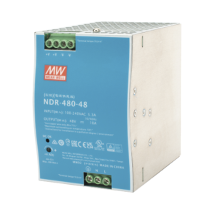 Fuente de Poder Industrial de 480W, salida 48 Vcc, para montaje en riel Din