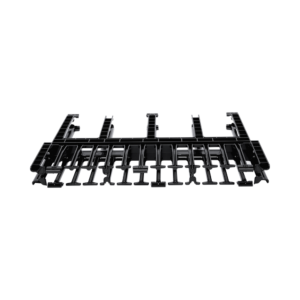 Organizador de Cables Horizontal NetManager de Alta Densidad, Doble (Frontal y Posterior), Para Rack de 19in, 1UR, Color Negro