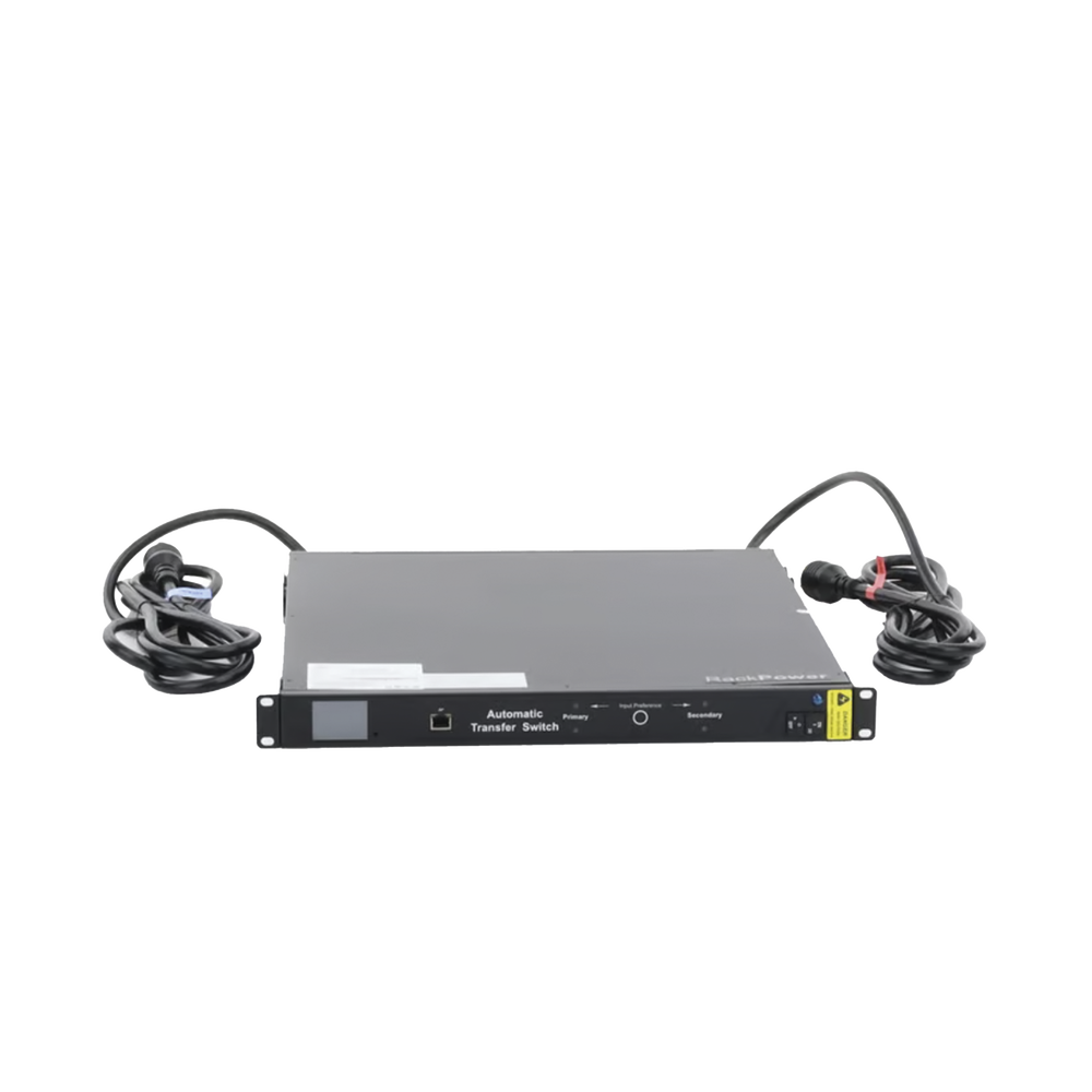 PDU Monitoreable de Transferencia Automática ATS (Fuente Redundante), Con 10 Salidas 5-15R, Enchufes de Entrada L5-20P, Instalación Horizontal de 19in, 1UR, 20 Amp, 120 Vca - Imagen 3