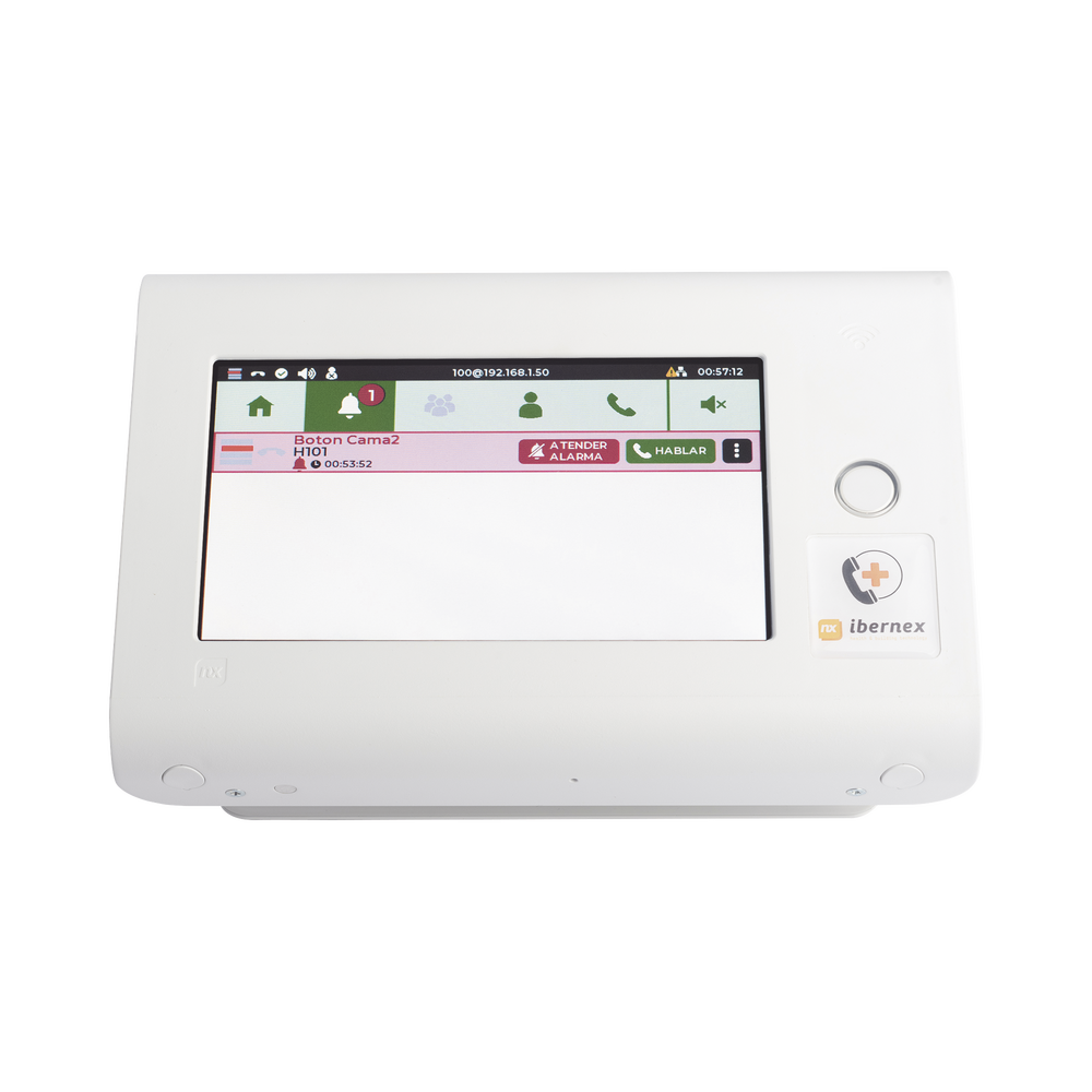 Consola de Sobremesa para Hospitales / Puesto de Control de Enfermería / Pantalla Táctil 7" / PoE / SIP / RFID / Compatible con NX0019/B, NX1021 y NX0015 - Imagen 2