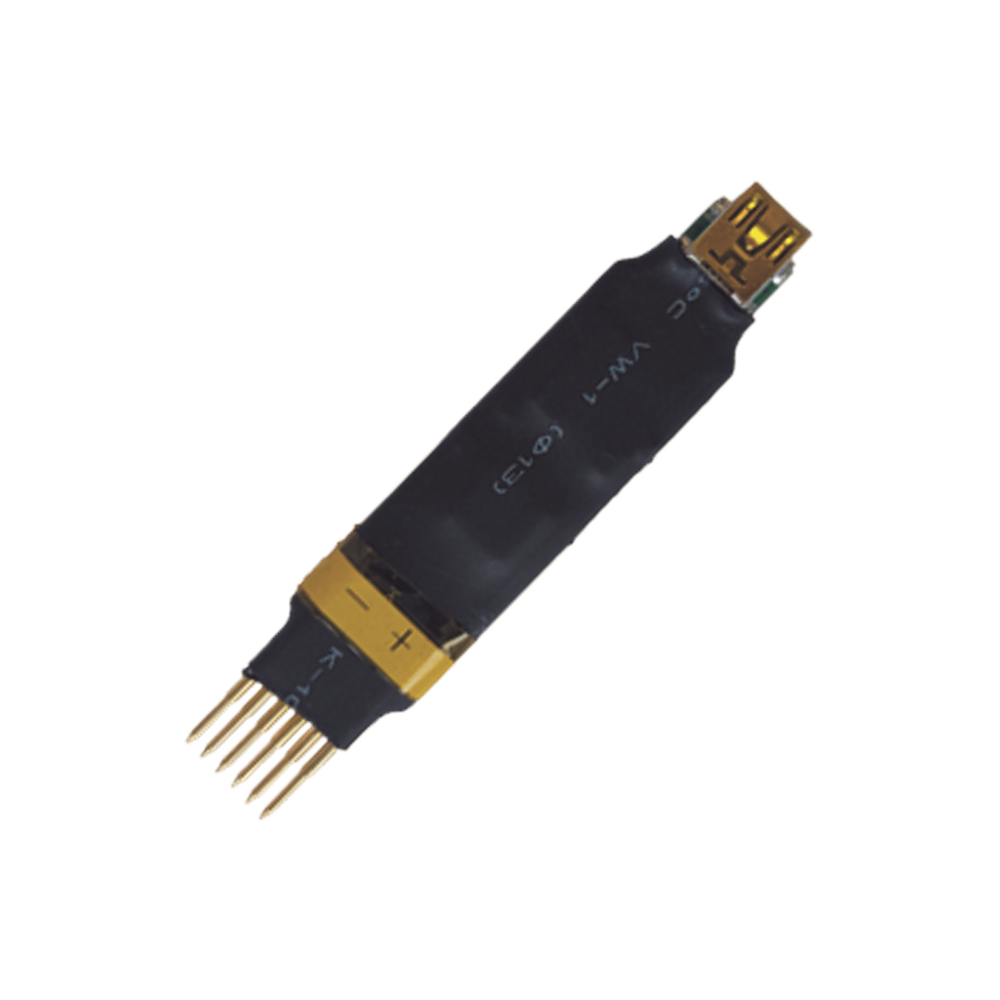 Programador para Receptor de Alarmas / Plug 6 Pogo-Pin / 0.005 kg / USB Plug de 6 Pogo / 75x15x5 mm / Incluye Software de Configuración