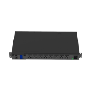 PDU Switchable y Monitoreable por Toma (MS) para Distribución de Energía, Enchufe de Entrada NEMA L5-20P, Con 8 Salidas 5-20R, Horizontal 19in, 120 Vca, 15 Amp, 1UR