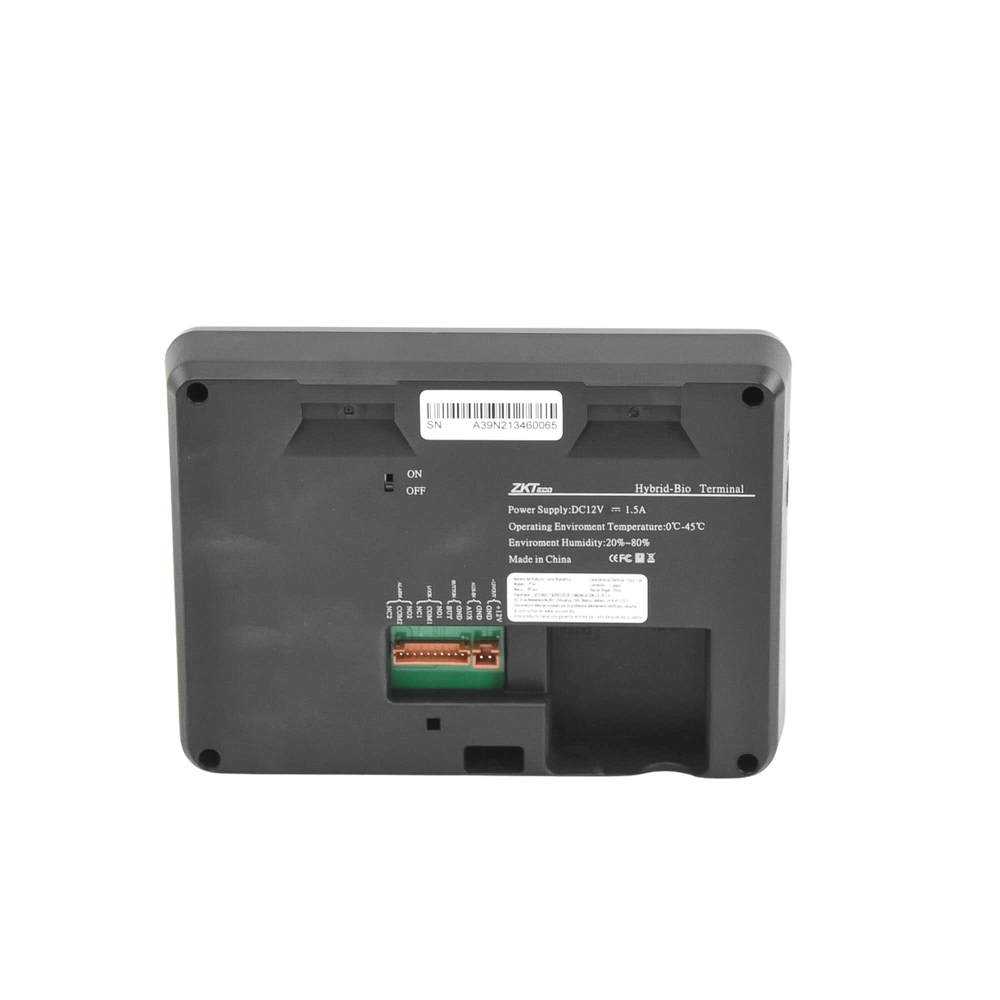 Terminal Biom?trica de Palma y Huella / 600 Palmas 3,000 Huellas / Pantalla 2.8" / TCP/IP USB / 100,000 Eventos - Imagen 4
