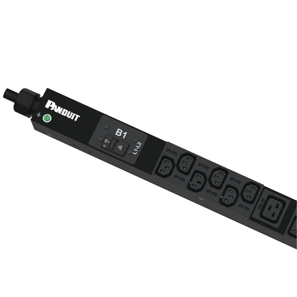 PDU Básico para Distribución de Energía, Enchufe de Entrada NEMA L6-30P, Con 36 Contactos C13 y 6 C19, de Instalación Vertical, 30 Amp, 208 Vca - Imagen 4