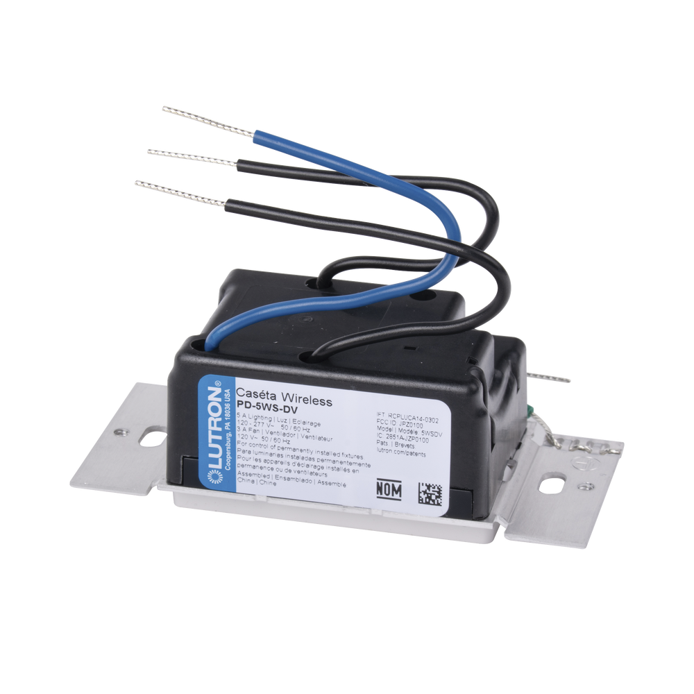 (Caseta Wireless) Interruptor Inteligente On/Off, No requiere cable neutro. 5A /120-277V - Imagen 4