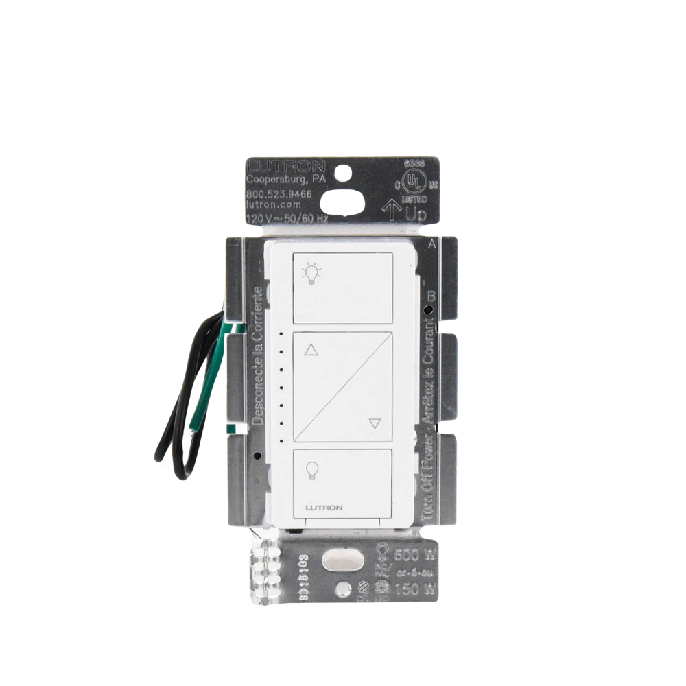 (Caseta Wireless) Atenuador de pared. Aumenta/Disminuye Intensidad de Iluminación. No requiere cable neutro. 150W LED / 600W INC/HAL - Imagen 2