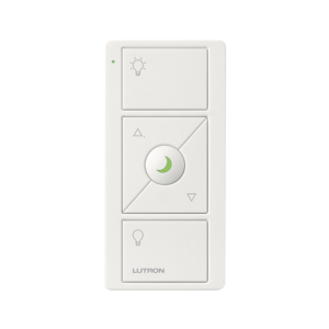 CONTROL REMOTO INALAMBRICO CON 3 BOTONES SUBIR/BAJAR, ENCENDER, APAGAR, NIGHTLIGHT color  blanco