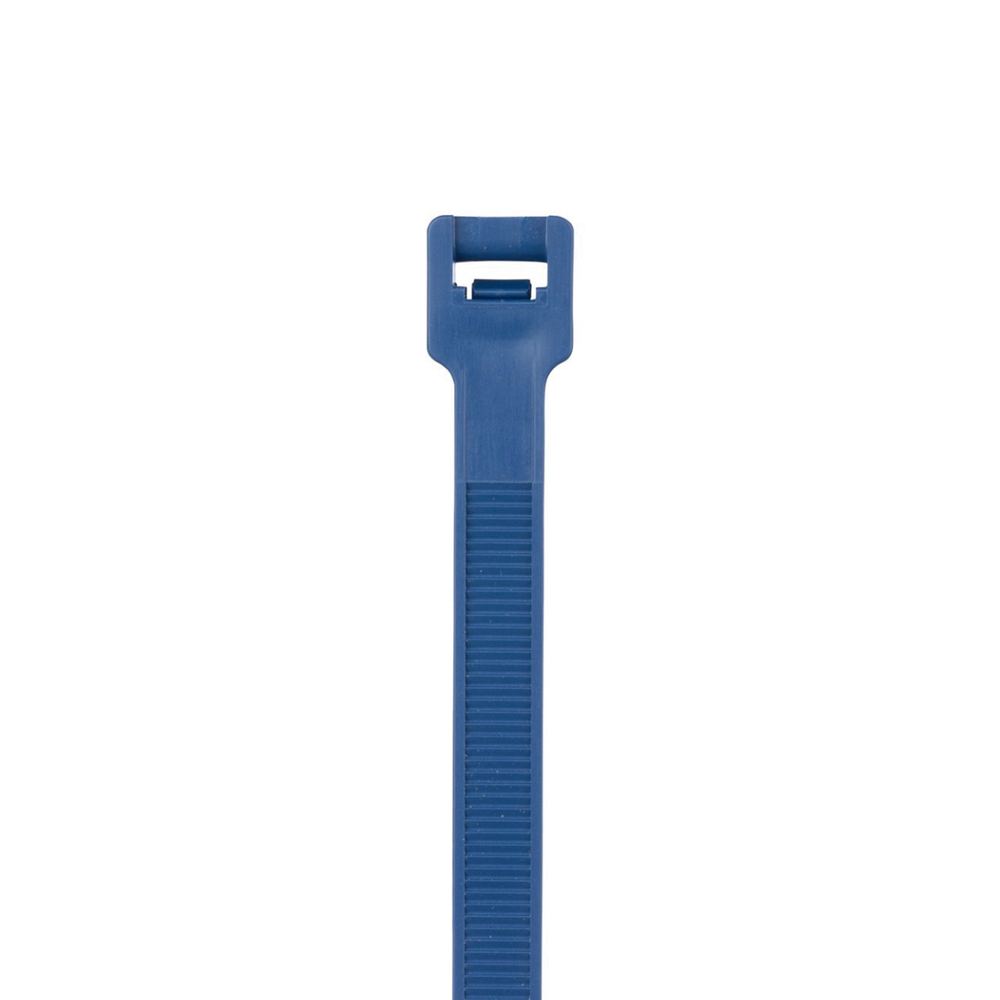 Cincho Pan-Ty® 203mm largo x 3.4mm ancho, Intermedio de Polipropileno y Metal Detectable, Color Azul Oscuro. 100 Piezas - Imagen 2