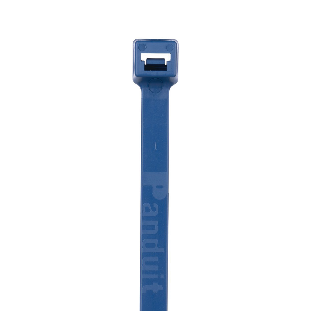 Cincho Pan-Ty® 203mm largo x 3.4mm ancho, Intermedio de Polipropileno y Metal Detectable, Color Azul Oscuro. 100 Piezas - Imagen 3