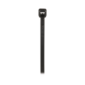 Cincho de Nylon 6.6 de Bloqueo, 203 mm largo x 2.5mm ancho, Color Negro, Exterior Resistente a Rayos UV, Paquete de 1000pz