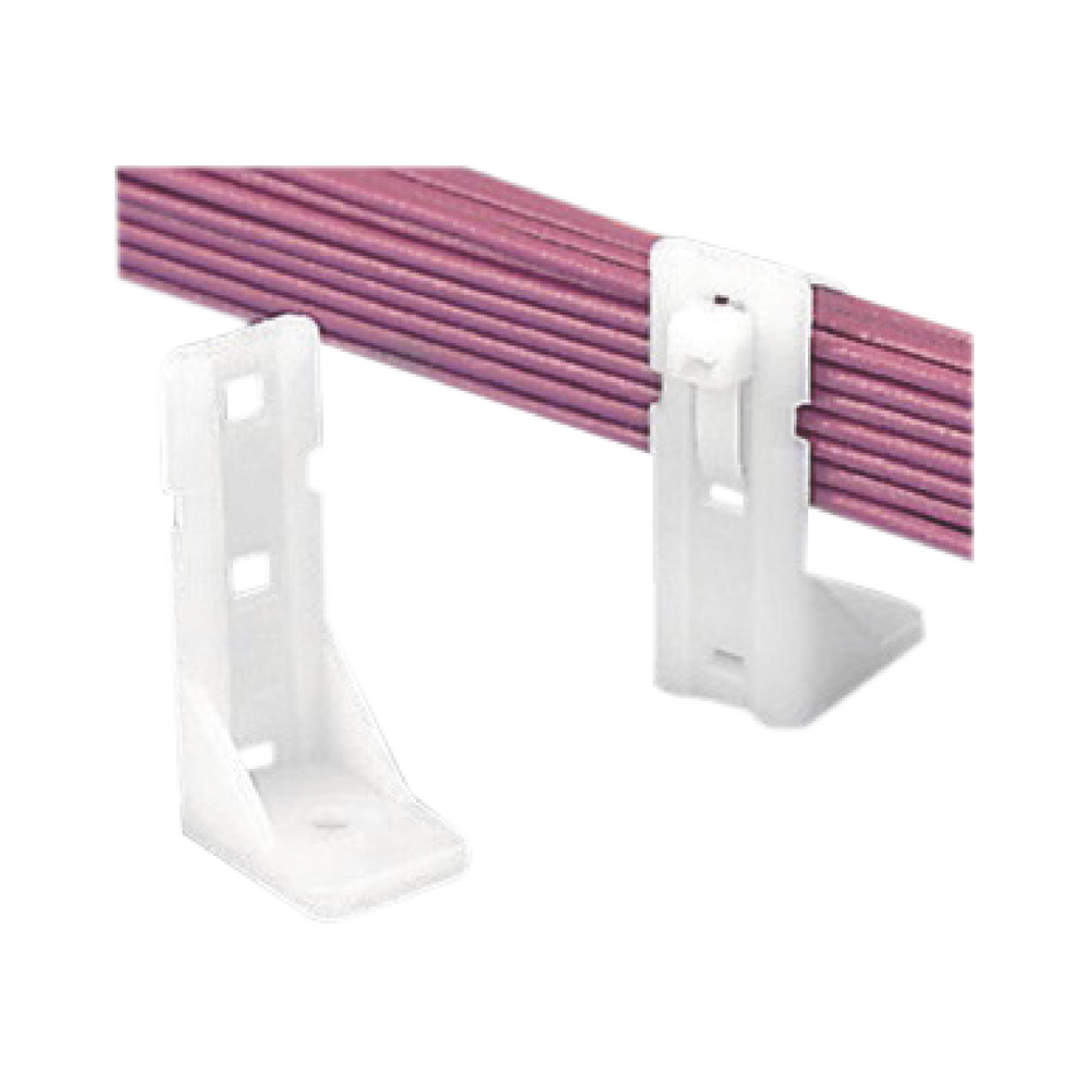 Sujetador-Separador Pan-Post de Nylon 6.6, Para Fijación de Mazos de Cables con Cinchos, Uso Interior, Color Natural, 1 Pieza