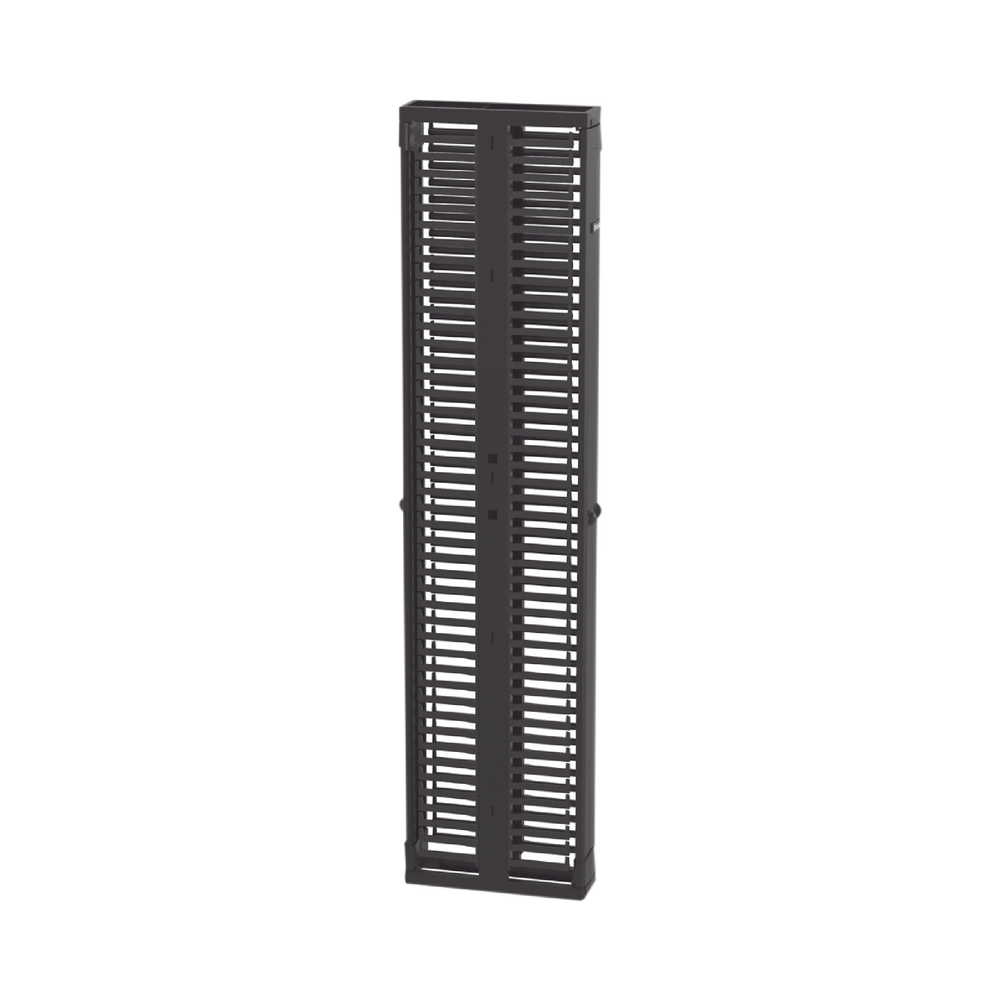 Organizador Vertical PatchRunner???, Doble (Frontal y Posterior), Para Rack Abierto de 45 Unidades, 6in de Ancho, Color Negro - Imagen 4