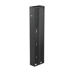 Organizador Vertical PatchRunner???, Doble (Frontal y Posterior), Para Rack Abierto de 45 Unidades, 10in de Ancho, Color Negro