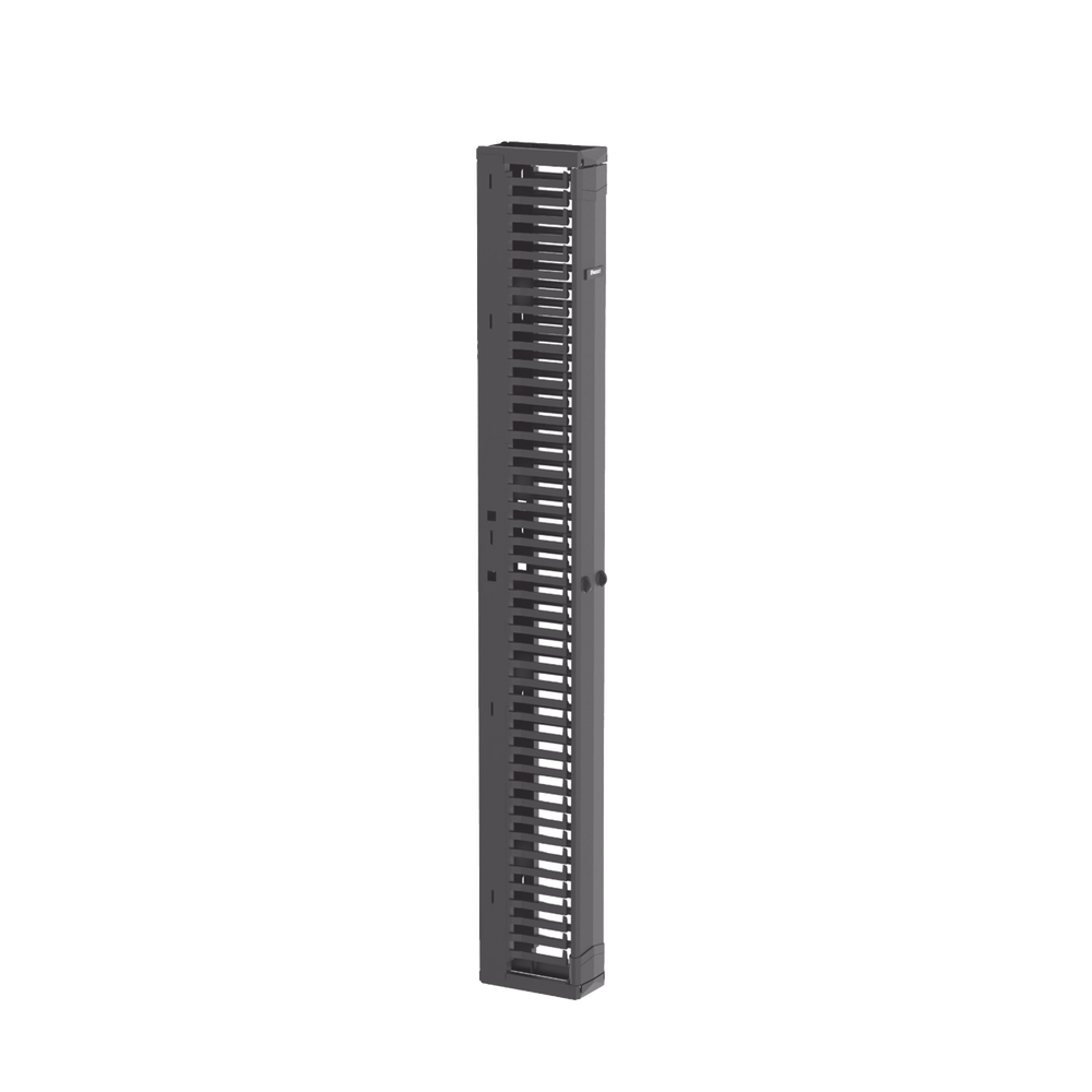 Organizador Vertical PatchRunner???, Sencillo (Solo Frontal), Para Rack Abierto de 45 Unidades, 6 in de Ancho, Color Negro - Imagen 4