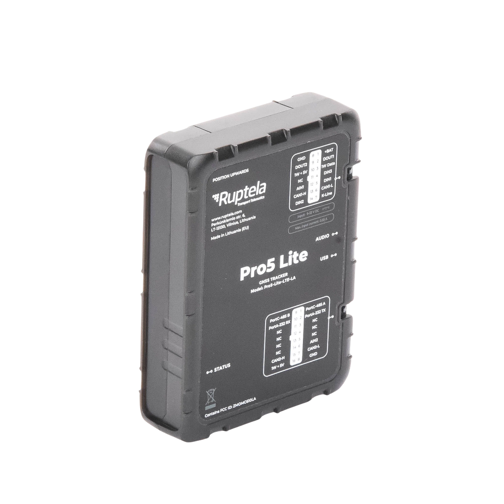 Tracker GPS Pro5 Lite / LTE CAT1 bis (4G), GSM (2G) / Lectura de Datos CAN / Monitoreo de Audio, Temperatura y Combustible / Pequeño con Nano SIM / Conectividad BLE / Protección Avanzada - Imagen 4