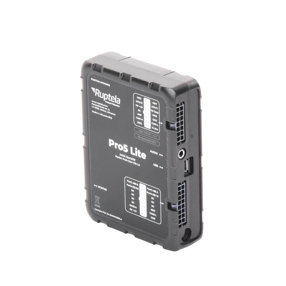 Tracker GPS Pro5 Lite / LTE CAT1 bis (4G), GSM (2G) / Lectura de Datos CAN / Monitoreo de Audio, Temperatura y Combustible / Pequeño con Nano SIM / Conectividad BLE / Protección Avanzada - Imagen 5