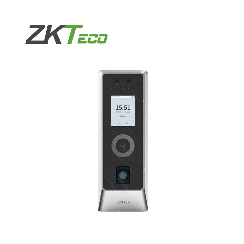 Lector Aut?nomo Facial y QR / 30,000 Rostros / IP66 IK07 / TCP/IP Wiegand RS485 / Exterior / ZKBio CVSecurity