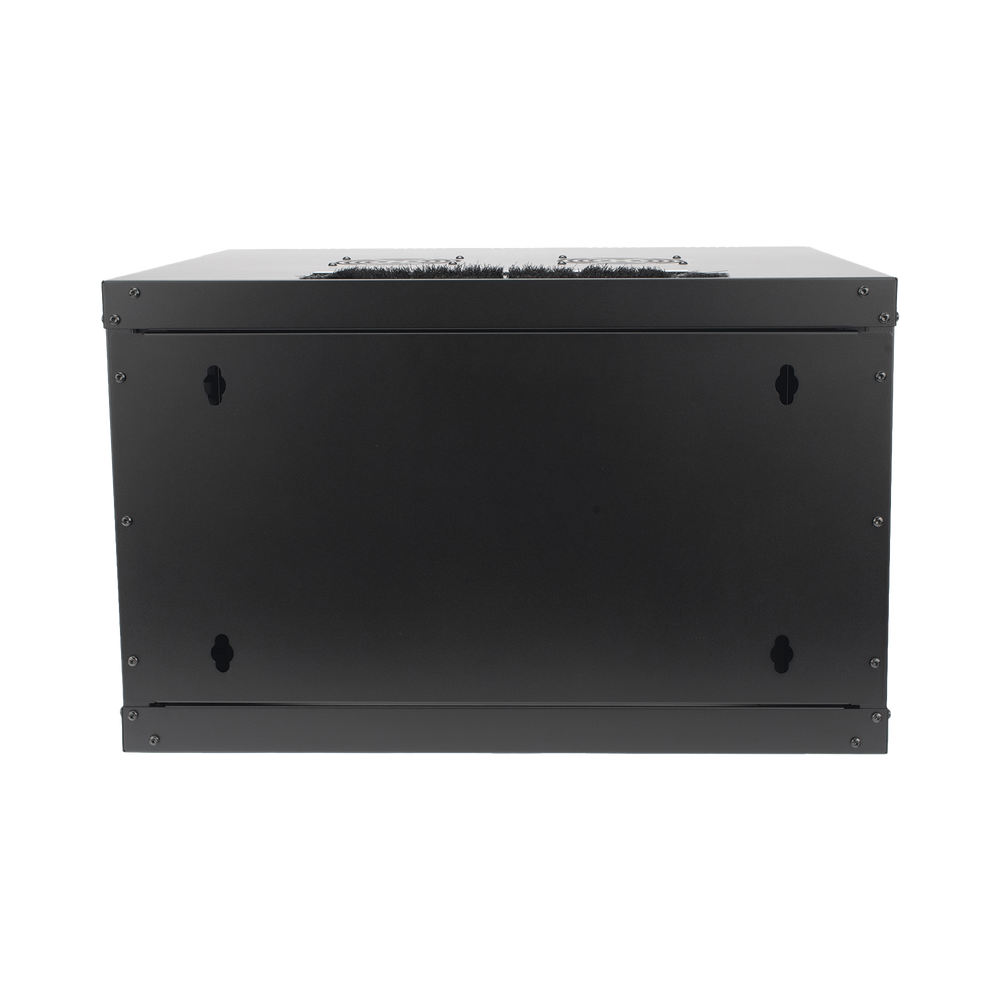 Gabinete de Pared PRECISION 19 in 6UR (455mm) - Puerta Perforada Incluye: 2 Ventiladores y Panel Cepillo - Imagen 3