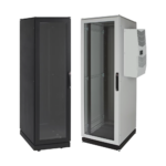 Gabinete de Telecomunicaciones ProLine V/D, 600 mm de Ancho, 1000 mm de Profundidad, Compatible Con Aire Acondicionado Tipo G52, NEMA 12, 42 UR, Color Negro
