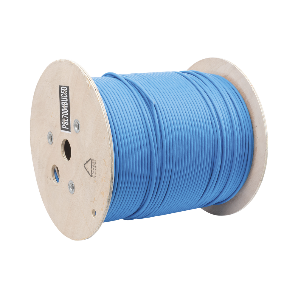 Bobina de Cable Blindado S/FTP de 4 Pares, Cat7, Inmune a Ruido e Interferencias, LSZH (Bajo Humo, Cero Hal?genos), Color Azul, Bobina de 500 Metros (1640 Pies) - Imagen 3