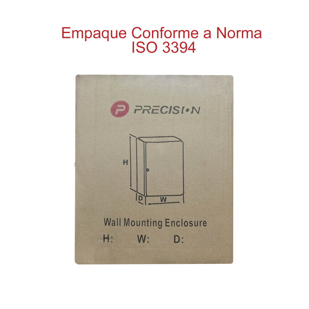 Gabinete de Acero IP66 Uso en Intemperie (250 x 300 x 150 mm) con Placa Trasera Interior Metálica y Compuerta Inferior Atornillable (Incluye Chapa y Llave T). - Imagen 6
