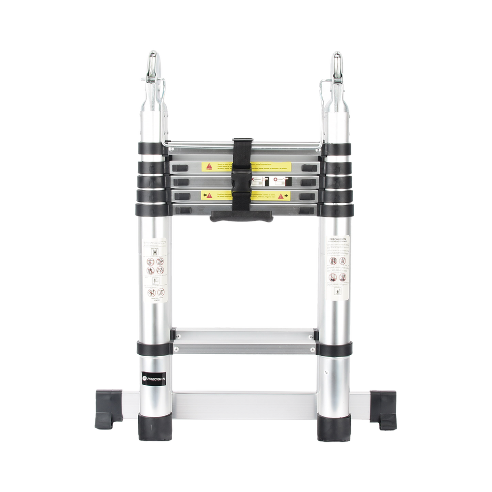 Escalera Telescópica de Aluminio Tipo Tijera de 1.9 + 1.9 Metros de Altura - Imagen 3