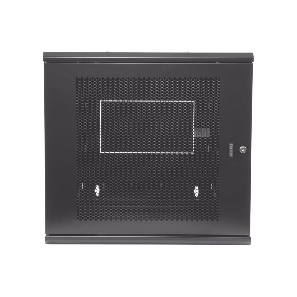 Gabinete PanZone de Montaje en Pared, de 19in, Puerta Ventilada, 12 UR, 635mm de Profundidad, Color Negro - Imagen 2