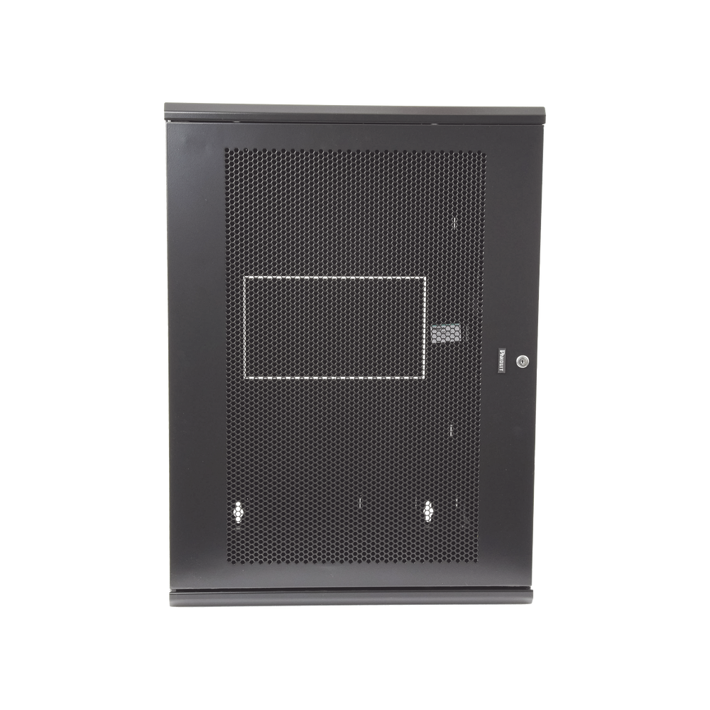 Gabinete PanZone de Montaje en Pared, de 19in, Puerta Ventilada, 18 UR, 635mm de Profundidad, Color Negro - Imagen 4