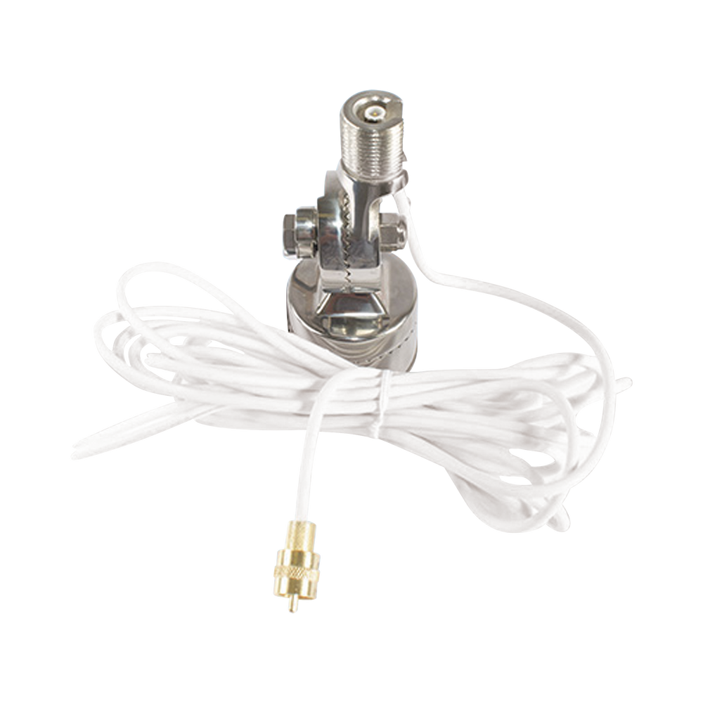 Montaje rotativo de acero inoxidable en riel de 4 posiciones fǭcil de instalar para antenas QuickConnect QC-3, QC-4 y QC-8