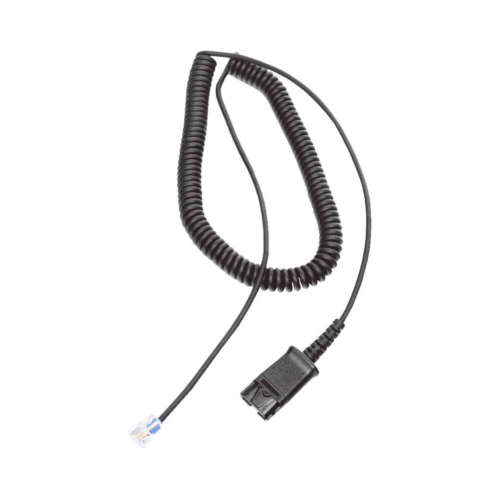 Cable adaptador para diademas modelo HT101, HT201 y HT202 para compatibilidad con telǸfonos Grandstream, anǭlogos, digitales, etc.