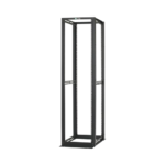 Rack de Cuatro Postes Estǭndar de 19", Rieles Numerados y Roscados #12-24, Profundidad Mǭxima de 30 in, 45 Unidades de Rack, Color Negro