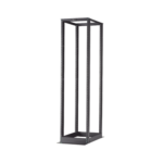 Rack de Cuatro Postes Estǭndar de 19", Rieles Numerados y Roscados #12-24, Profundidad Mǭxima de 23 in, 45 Unidades de Rack, Color Negro