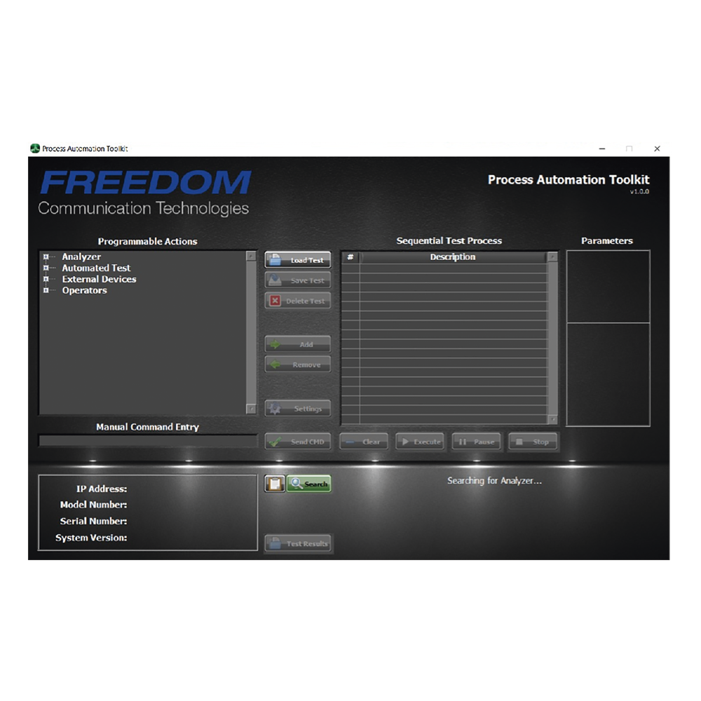 Kit de Herramientas en Software para Automatizaci??n de Procesos en Analizadores FREEDOM.
