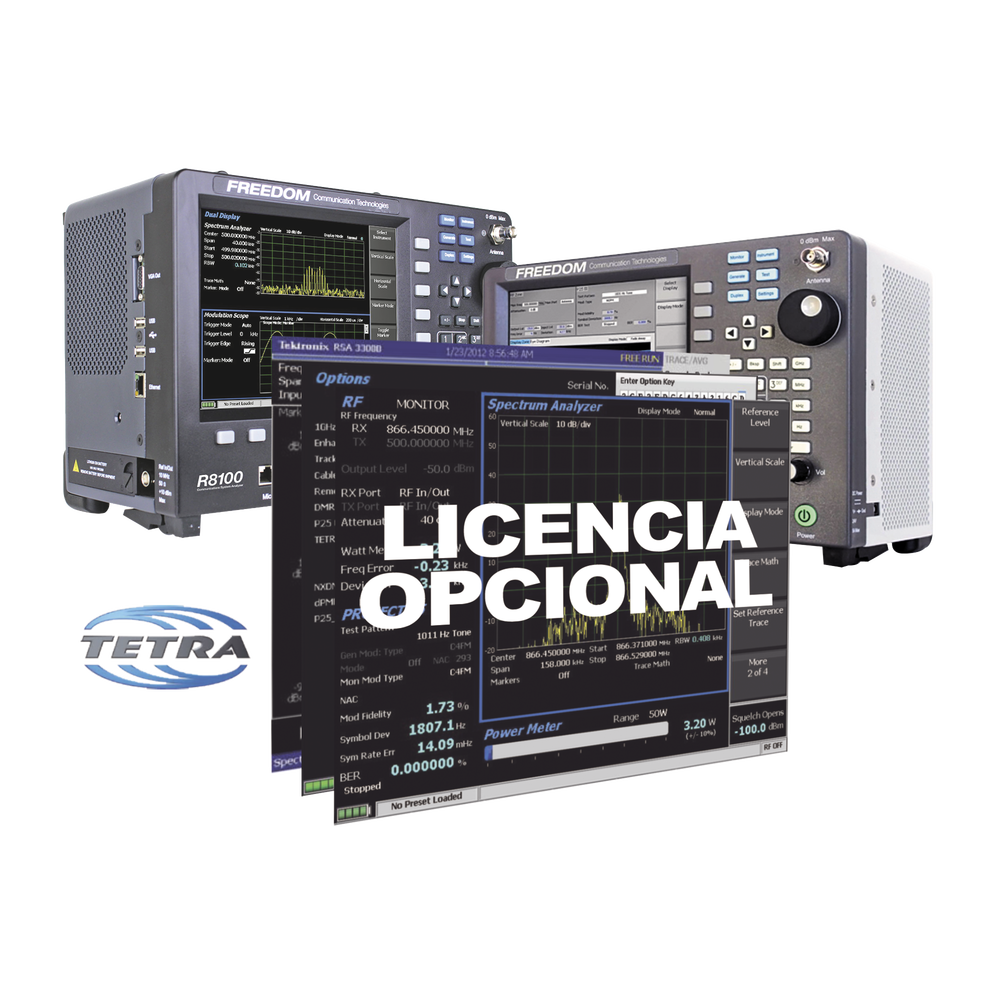 Opción de Software para prueba de Subscriptor TETRA DMO en R8000 / R8100.