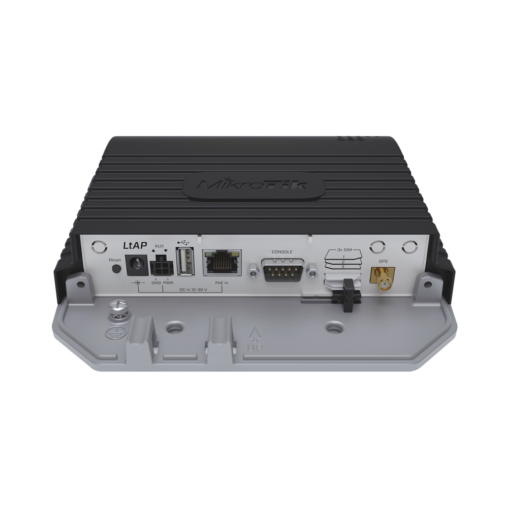 (LtAP) - A heavy-duty 2.4GHz access point with two miniPCI slots, three SIM slots and GNSS support (GPS, GLONASS, BeiDou, Galileo) - Imagen 2