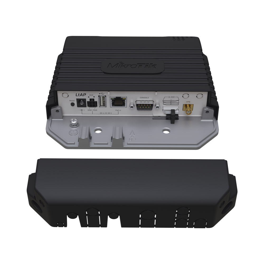 (LtAP) - A heavy-duty 2.4GHz access point with two miniPCI slots, three SIM slots and GNSS support (GPS, GLONASS, BeiDou, Galileo) - Imagen 3