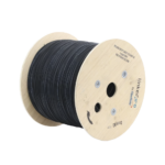 Carrete de 2 km de Fibra ?ptica A?rea Tipo Drop Redonda (Figura 0) G.657A2, Monomodo, 1 Hilo, Forro de 3 mm