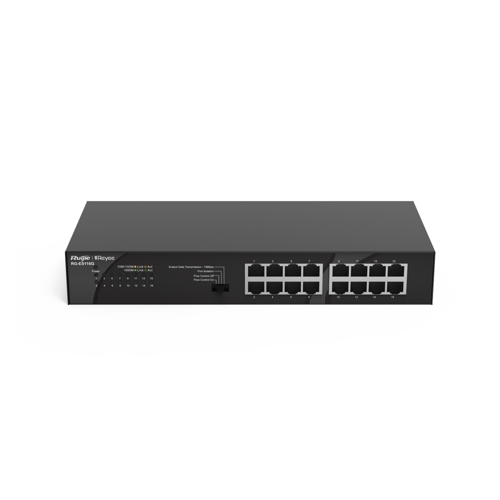 Switch no administrable, Visible en la Topolog??a en la Nube, con 16 puertos Gigabit