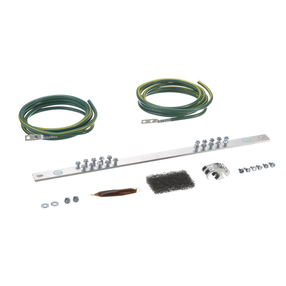 Kit de Puesta a Tierra con dos Jumpers 6 AWG y Barra de Conexiones de 20 Orificios, para Rack de 19in - Imagen 2