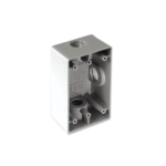 Caja Rectangular de 3/4"/ 3 Bocas/ Con Recubrimiento  exterior de PVC e interior Purpura.
