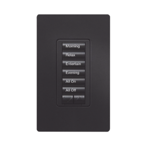 Teclado hibrido seetouch, 6 botones, 2 botones subir/bajar, intensidad 120V/450W, color blanco.