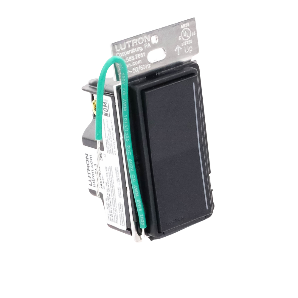 (RadioRa3) Atenuador táctil Sunnata Dimmer PRO color negro satin, requiere cable neutro / soporta 250W LED - Imagen 5
