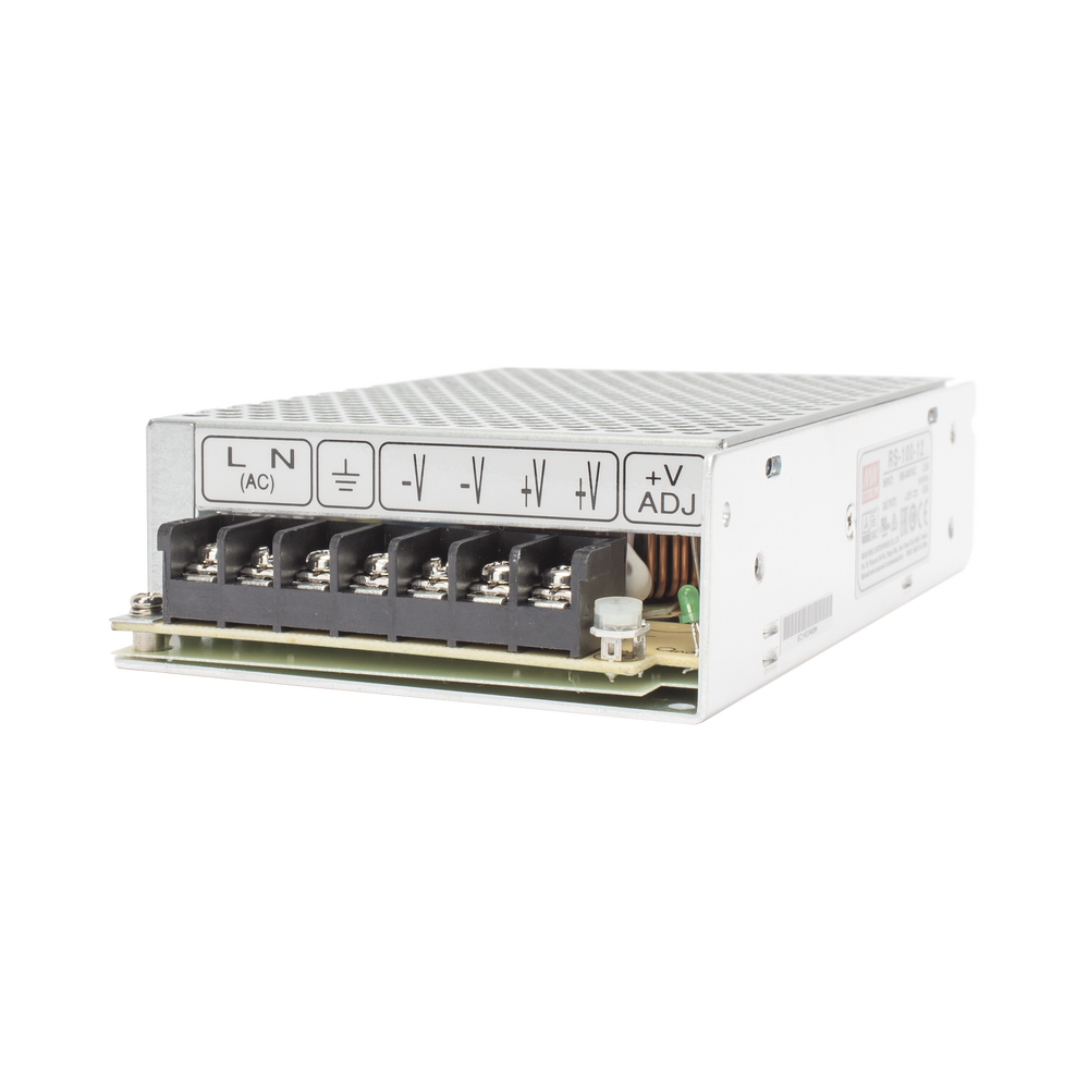 Fuente de Poder Industrial Conmutada 100W de Potencia, 12Vcc, 8.5A