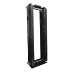 Rack de Aluminio System de 7ft x 19in, 45UR, Con organizadores verticales, conexi??n de tierra y accesorios de montaje