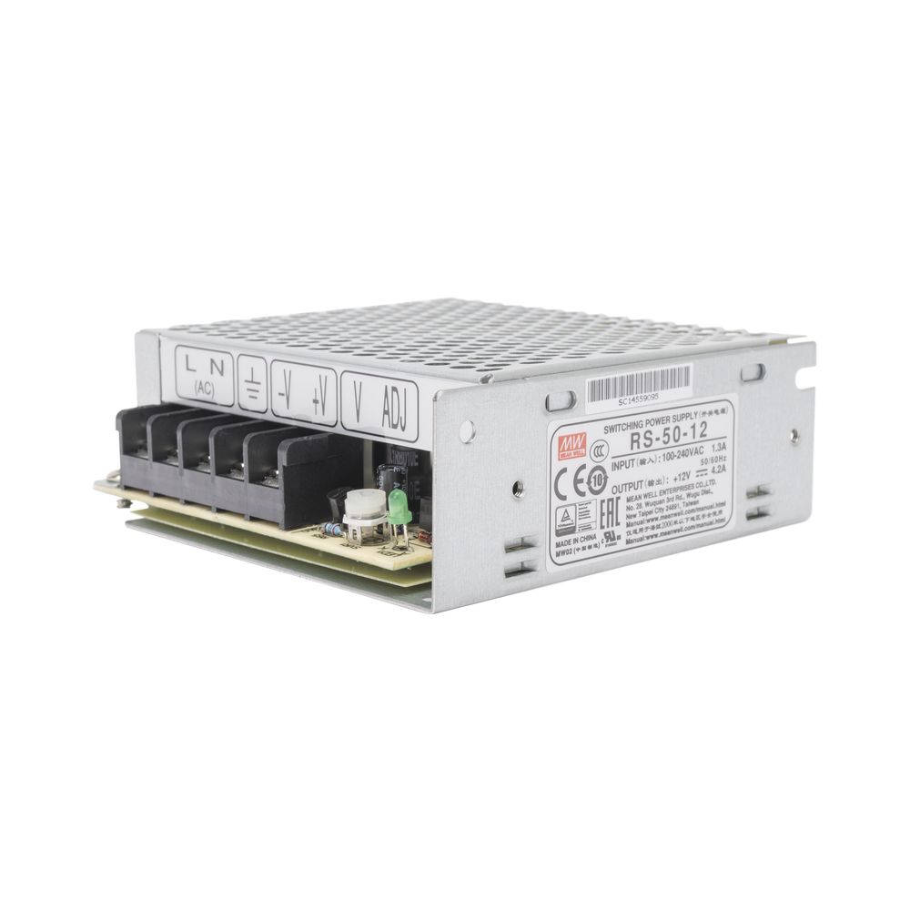 Fuente de Poder Industrial Conmutada 50W de Potencia, 12Vcc, 4.2A