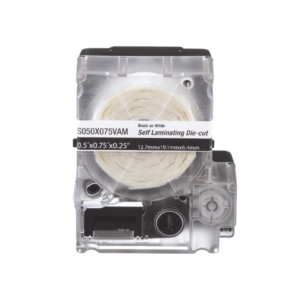 Casete de 200 Etiquetas Autolaminadas de 25.4 x 38.1 mm (1 x 1.5 Pulgadas), para Cables de 3.1 a 7 mm (0.12 a 0.28 Pulgadas) de Di?metro, ?rea de Impresi?n Color Blanco