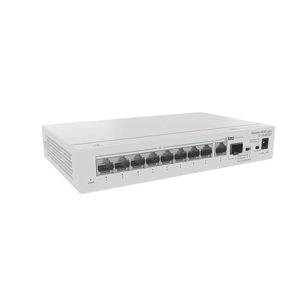 Switch Gigabit No Administrable PoE / 8 puertos 10/100/1000 Mbps (PoE) / 2 Puertos SFP Uplink / 124W - Imagen 2