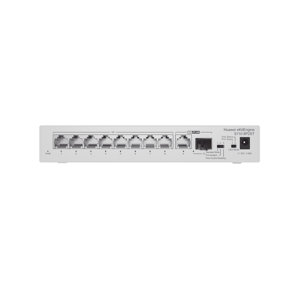 Switch Gigabit No Administrable PoE / 8 puertos 10/100/1000 Mbps (PoE) / 2 Puertos SFP Uplink / 124W - Imagen 4